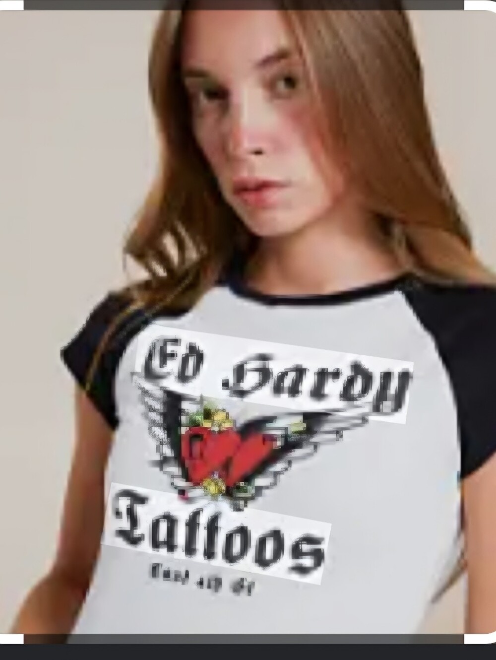 Ed Hardy- Heart Wings "Raglan Tee"
